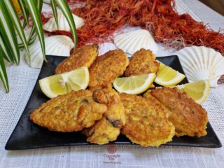 Le frittelle di cozze e di gamberi