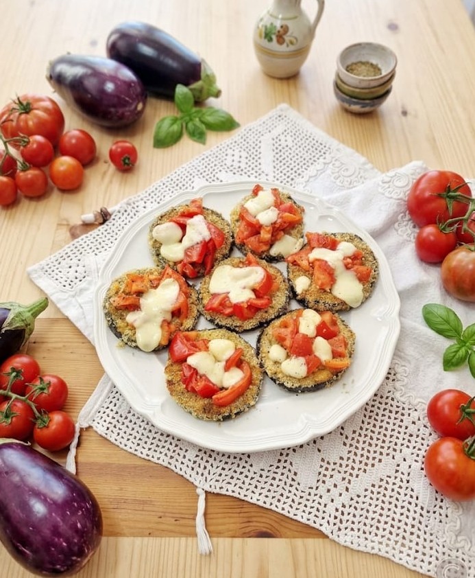 Le pizzette di melanzane