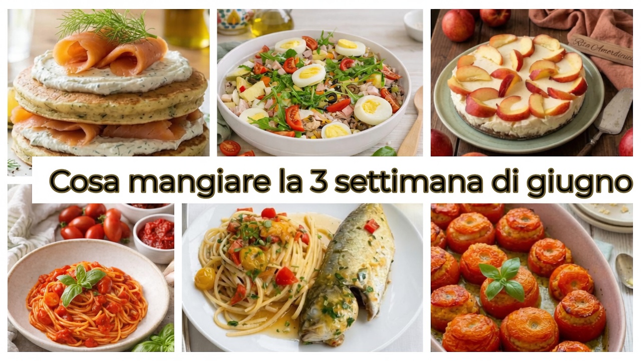 Cosa mangiare la terza settimana di Giugno