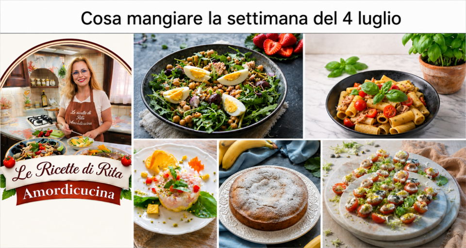 Cosa mangiare la settimana del 4 luglio
