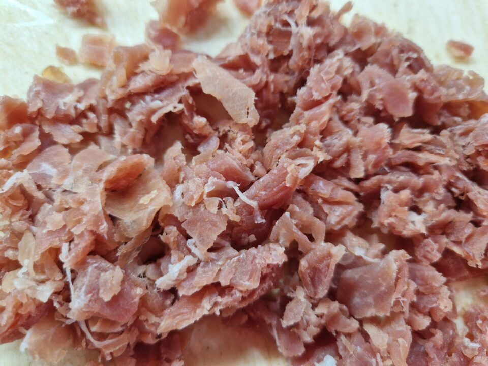 prosciutto crudo tritato