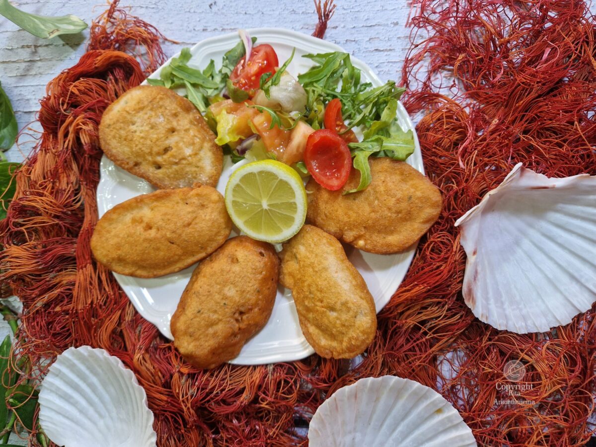 Niente scarti con le frittelle di uova di calamaro