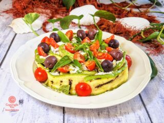 La torta spirale fredda di zucchine