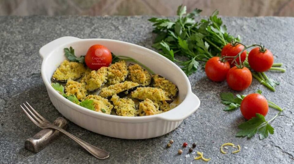 Le cozze gratinate alla messinese