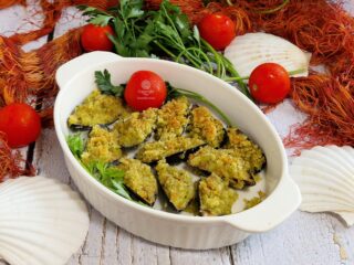 Le cozze gratinate