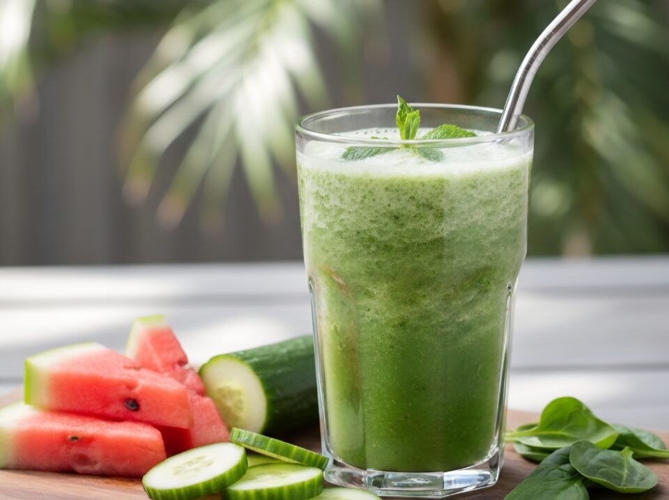 Smoothie all'anguria drenante e detox