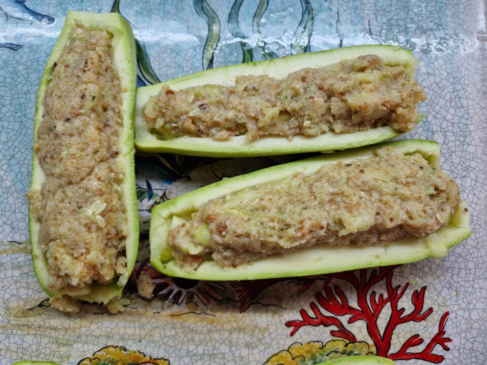 Le zucchine ripiene in friggitrice ad aria