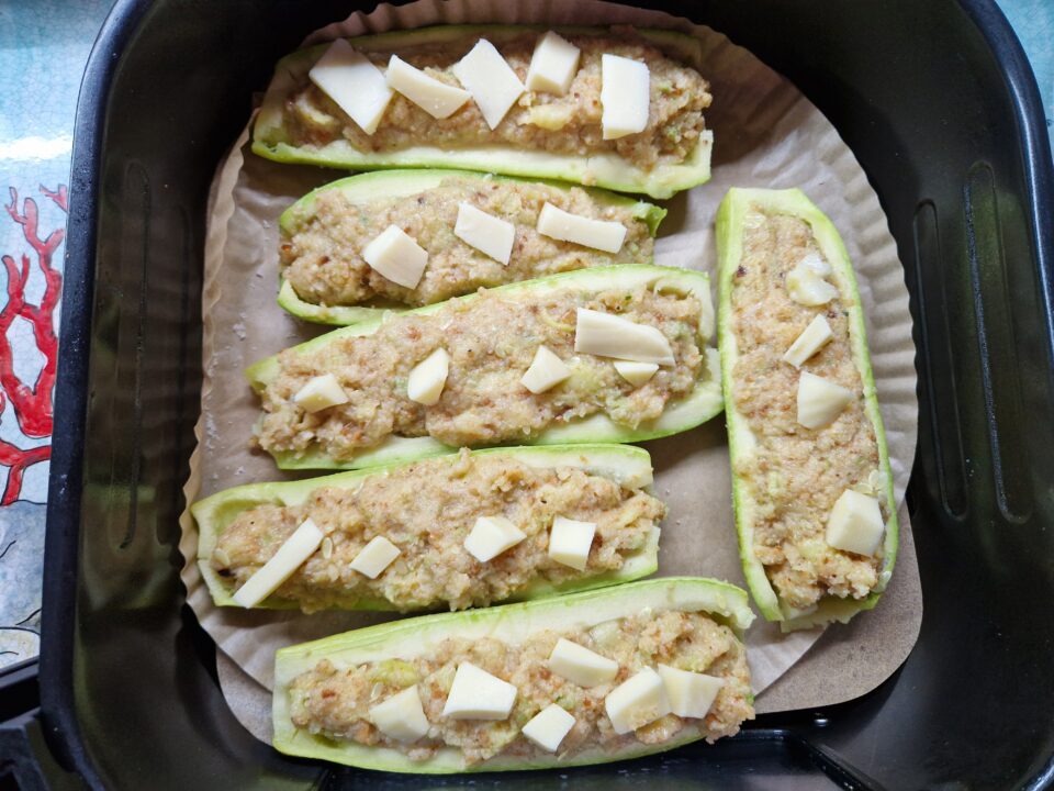 Le zucchine ripiene in friggitrice ad aria