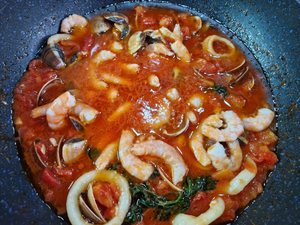 I paccheri ai frutti di mare