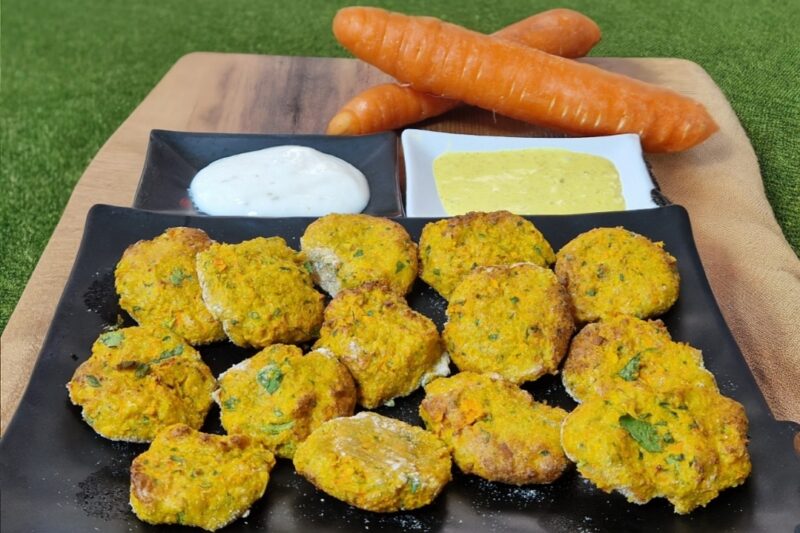 Frittelline di Carote Finger Food con Salsine