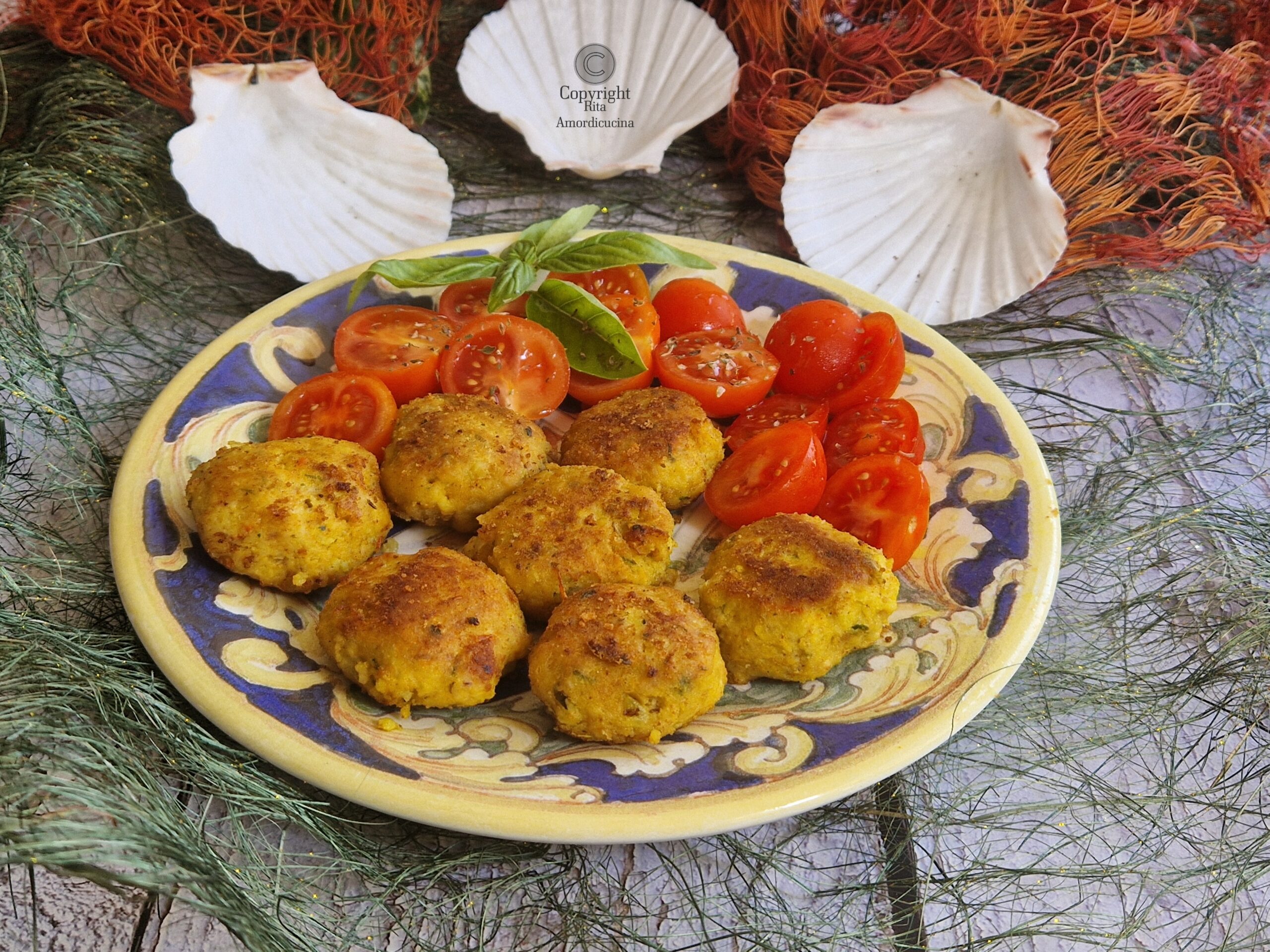 Le polpette di pesce alla curcuma