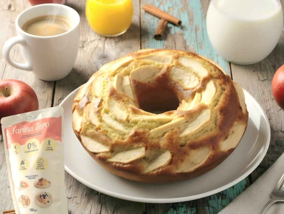 Il ciambellone alle mele con Farina Nuvola Zero