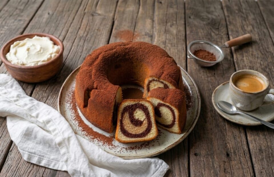 Il ciambellone Tiramisù Tricolore