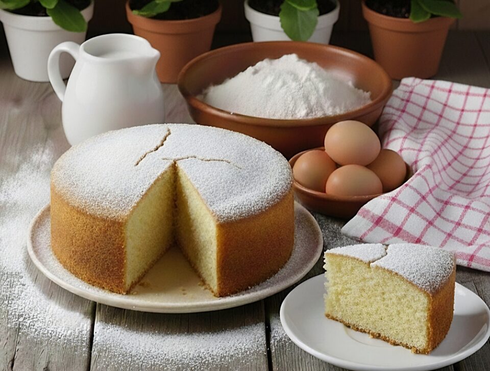 La torta al latte caldo