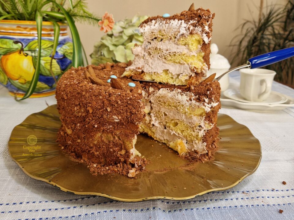Torta di colomba riciclata: con crema al cioccolato