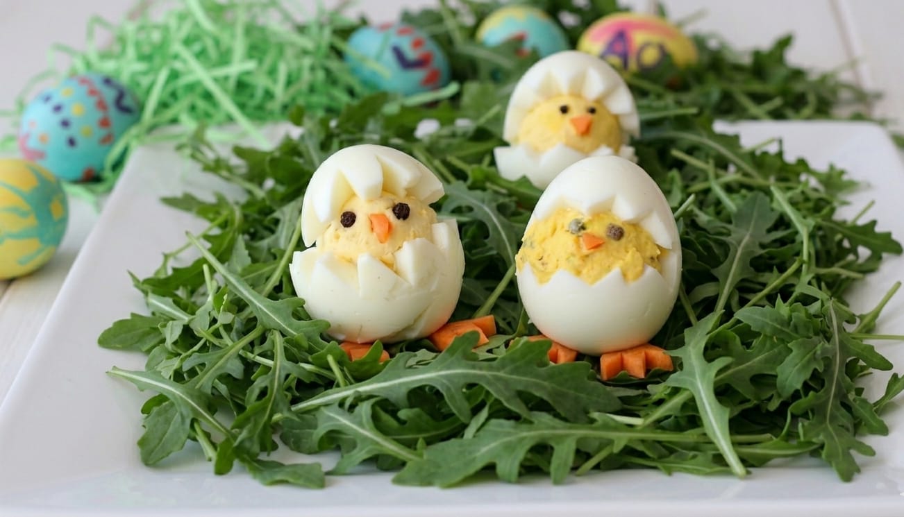 Uova Ripiene a Forma di Pulcini