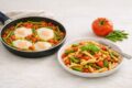 Fagiolini al sugo con pasta e uova