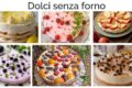 Raccolta di Dolci senza forno