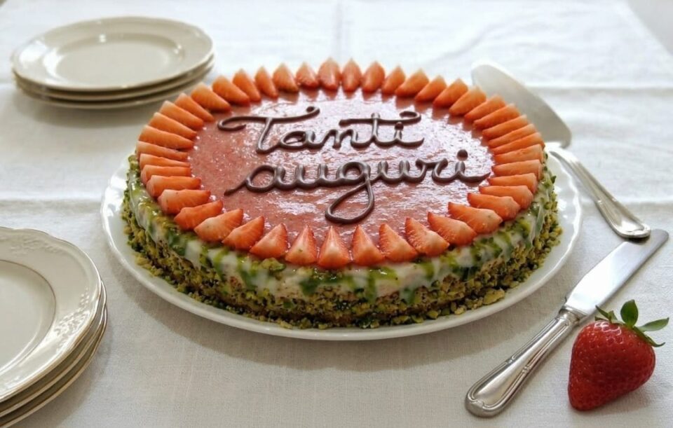 Torta con ricotta e fragole per diabetici