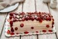 Il rotolo fragole e panna