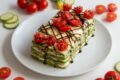 Torta tramezzino con zucchine marinate