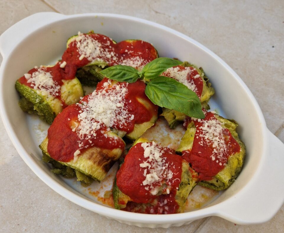 Involtini di zucchine alla siciliana