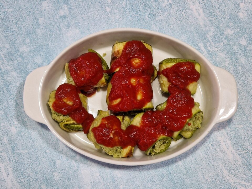 Involtini di zucchine alla siciliana