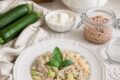 Le penne cremose con tonno e zucchine