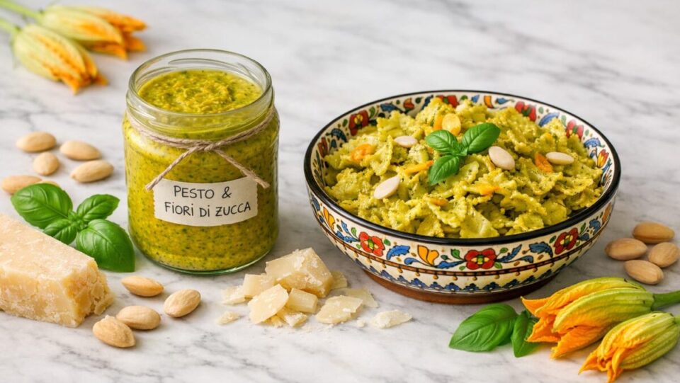 Pesto ai fiori di zucca