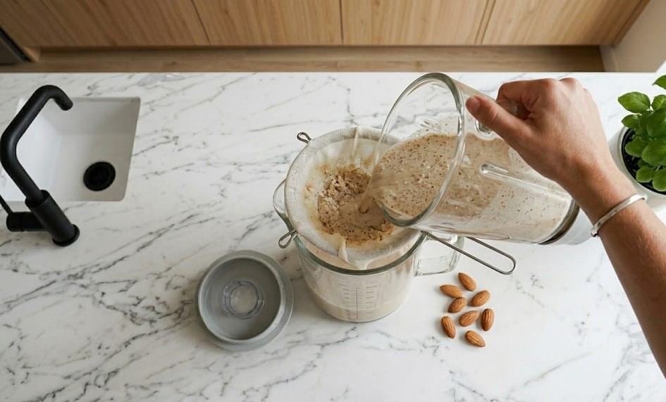Il latte di mandorla fatto in casa
