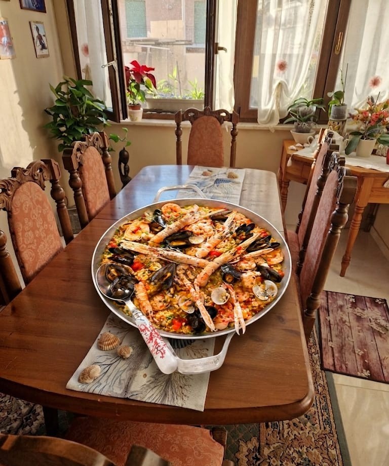 la paella de Marisco