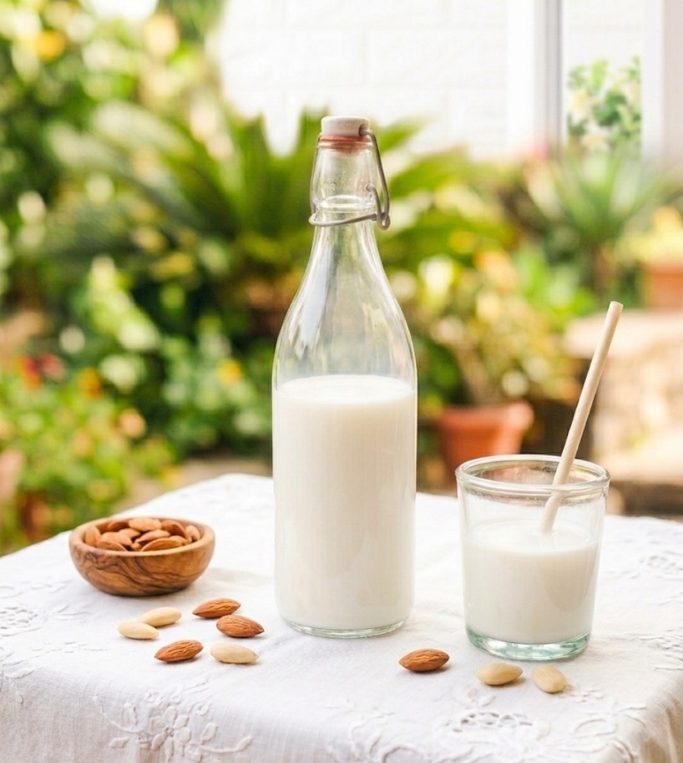 Il latte di mandorla fatto in casa