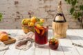 Pesche al vino rosso