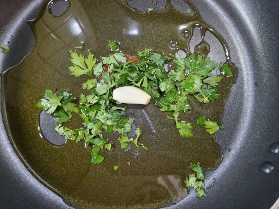 olio aglio prezzemolo