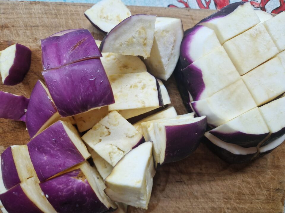 melanzane a cubetti