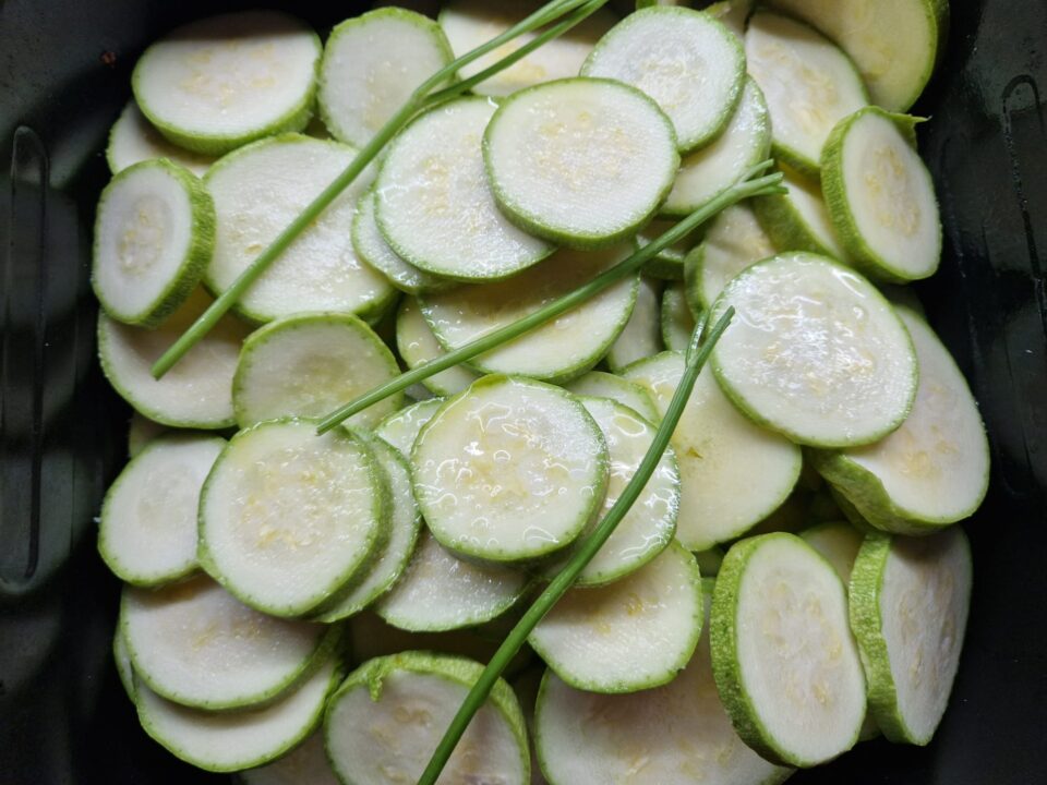 zucchine in friggitrice ad aria