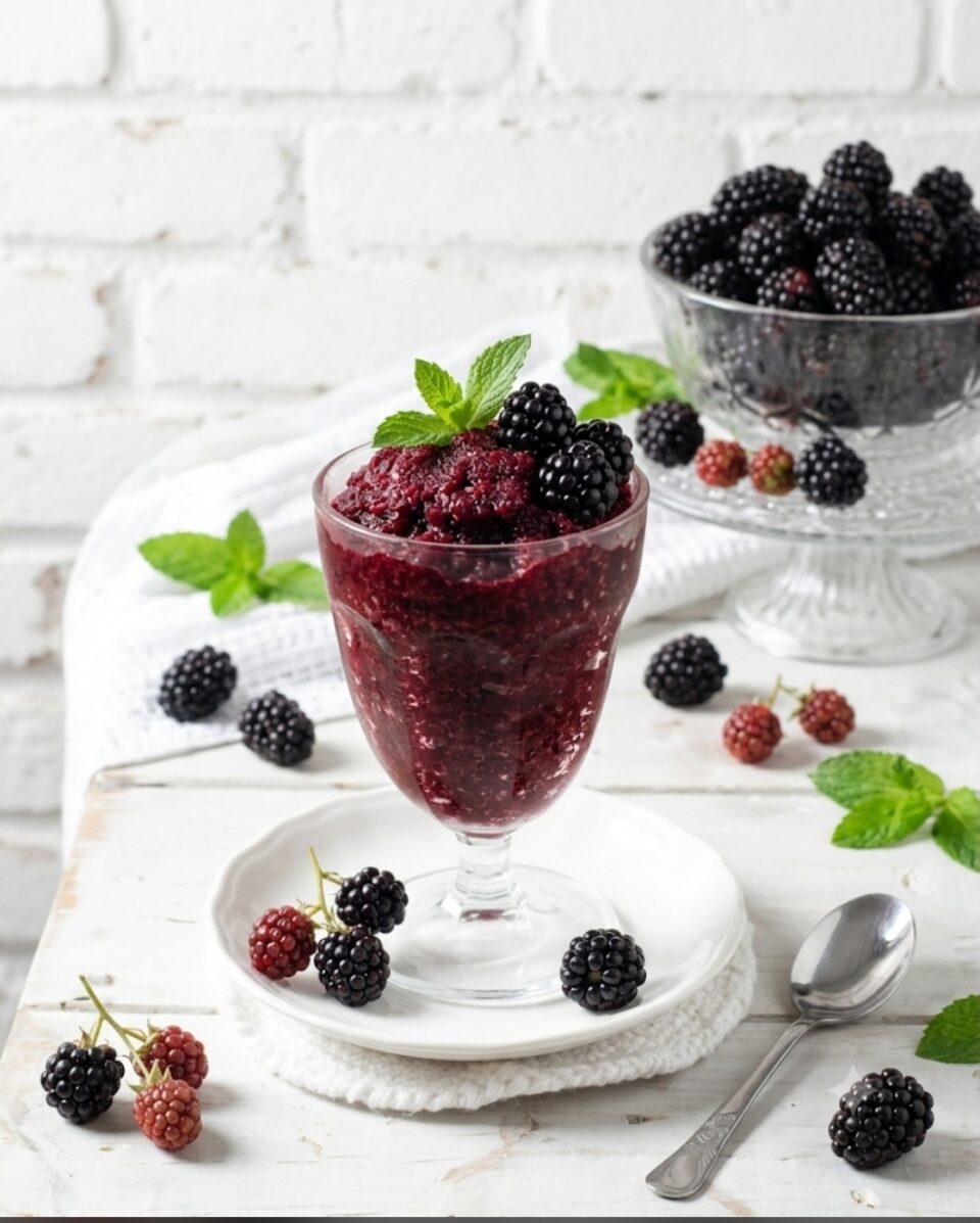 Granita alle more senza gelatiera