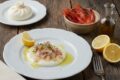 Tartare di gamberi su burrata al profumo di limone
