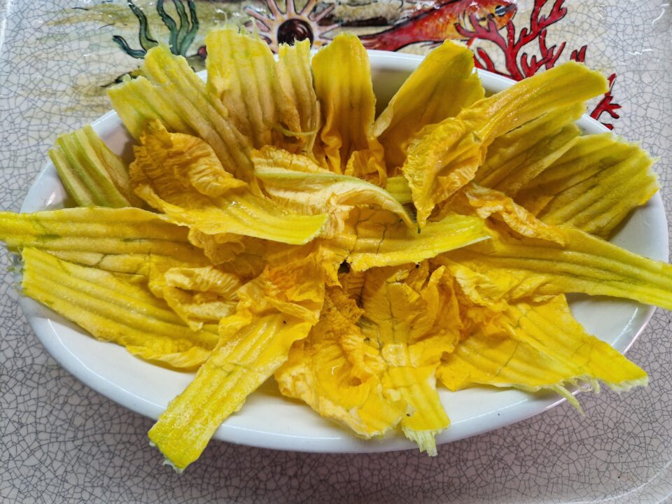 Soufflé ai fiori di zucca