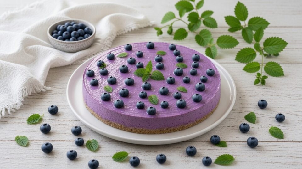 Cheesecake fit ai mirtilli cremosa e golosa