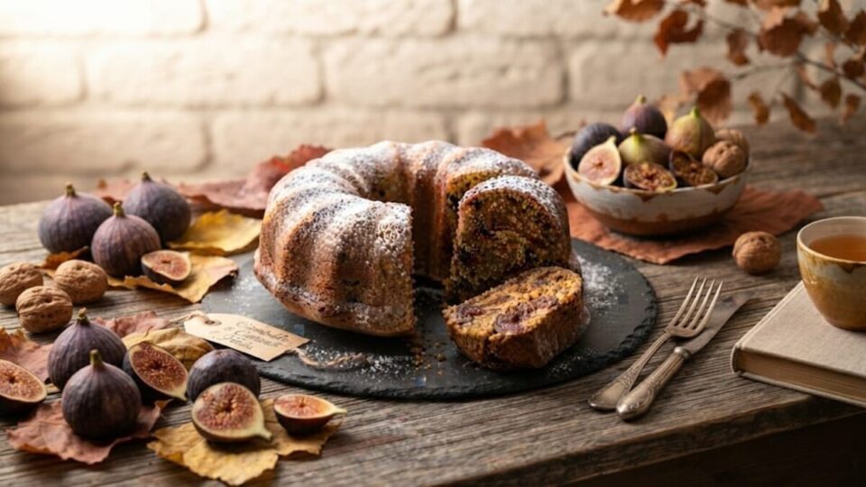 Ciambellone integrale ai fichi