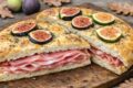 Focaccia con fichi e prosciutto crudo