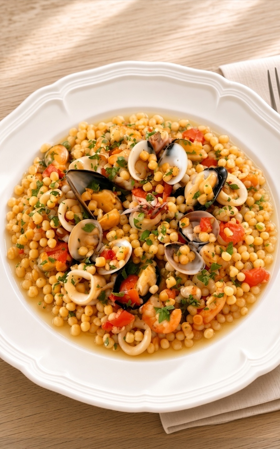 Fregola sarda ai frutti di mare