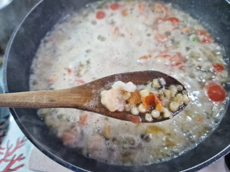 Fregola sarda ai frutti di mare