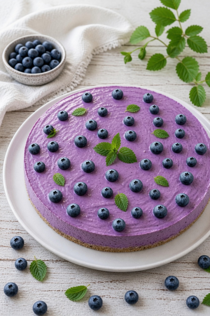 Cheesecake fit ai mirtilli cremosa e golosa