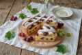 Crostata con crema pasticcera e uva