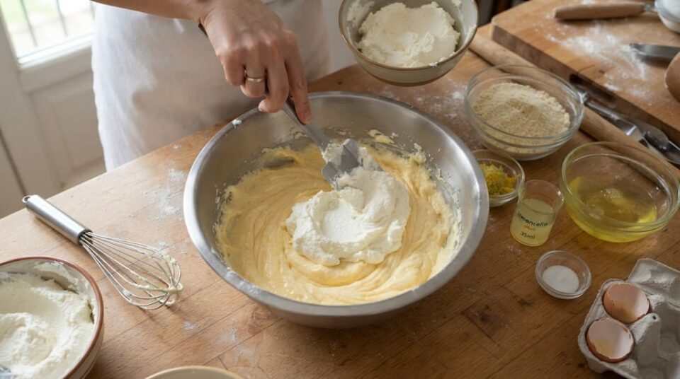 composto ricotta uova