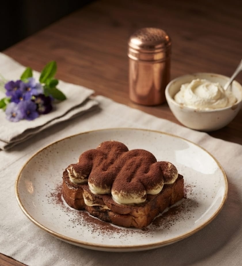 Toast dolce al tiramisù light