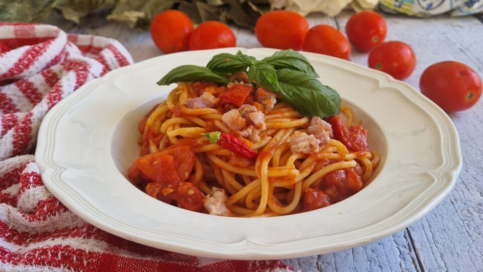 La pasta alla amatriciana