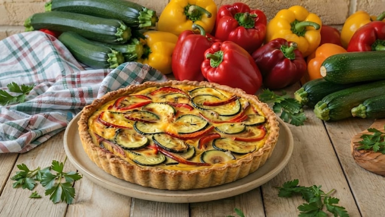 Torta salata di verdure miste
